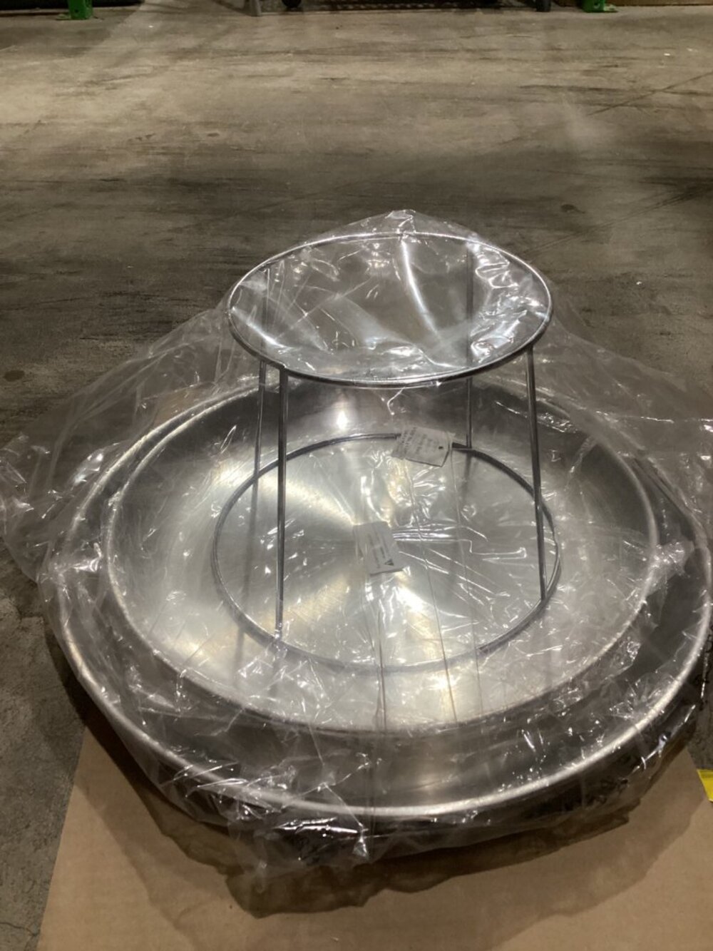 Metal Two Tier Serving Tray Stand